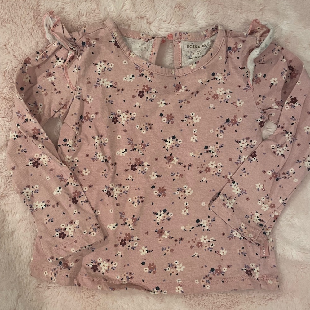 Bcbg girls floral shirt